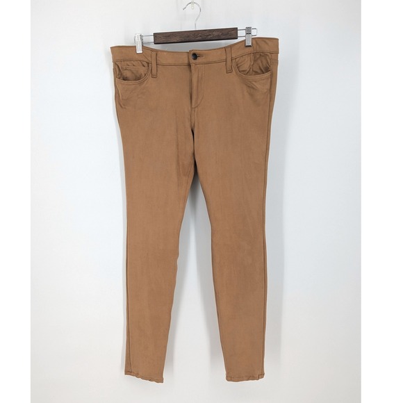 Joe's Jeans Pants - Joe's Jeans Faux Suede The Icon Skinny Mid Rise Womens Size 32 Camel Tan‎ Pants